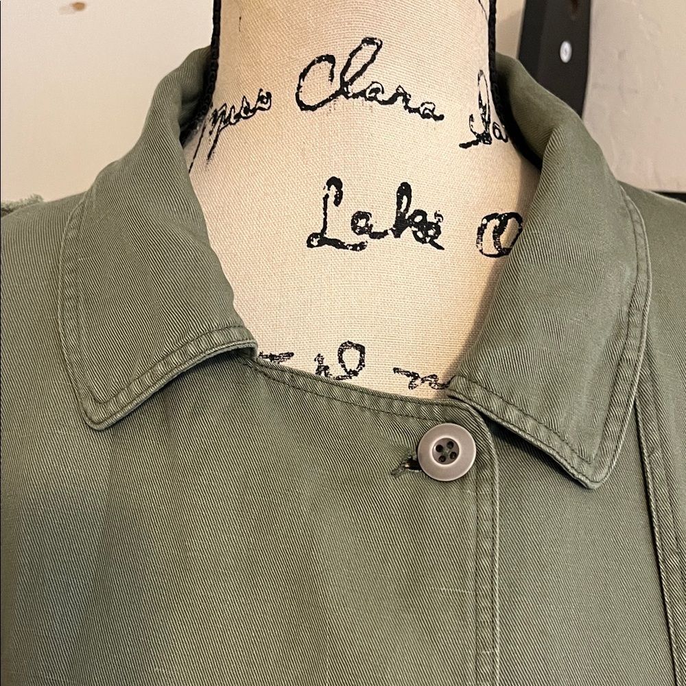 Rails Barclay Sage Green Linen Blend Double-Breas… - image 8